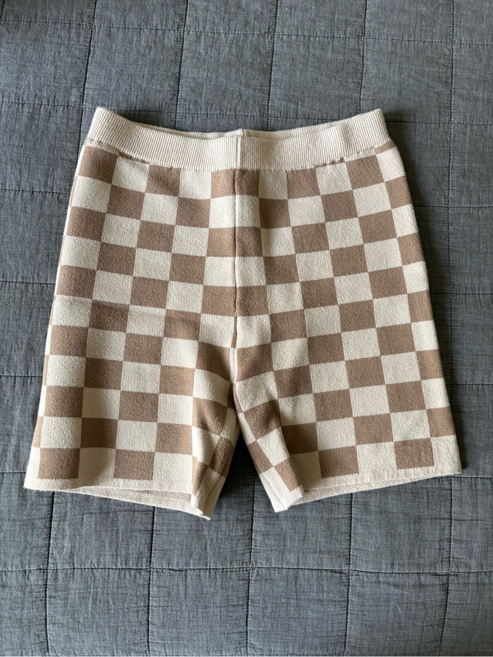 Morning Dip Checkered Bike Shorts